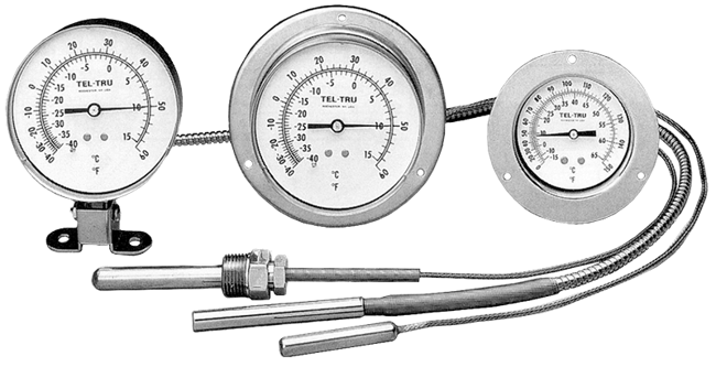 Tel-Tru Vapor Tension Thermometer